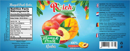 Natural Mango & Peach Nectar